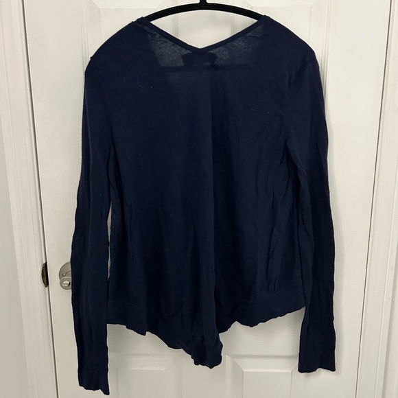 Derek Lam 10 Crosby Navy Knit Top, Sz S - Picture 6 of 6